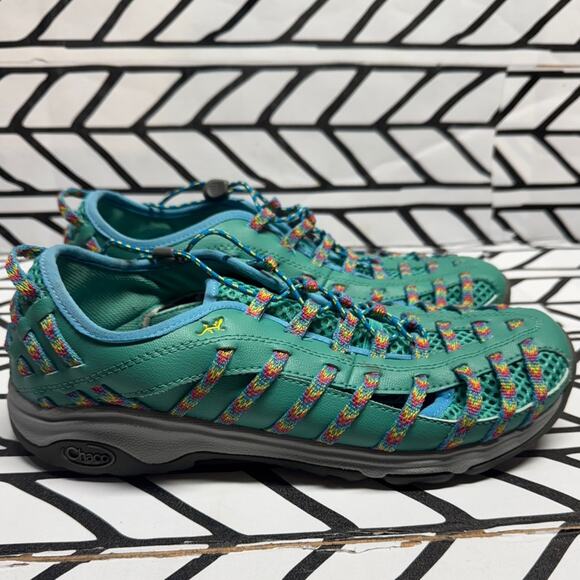 Chaco Shoes - Chaco Outcross Evo 2 Teal Performance / Hiking / Water Shoe size 9